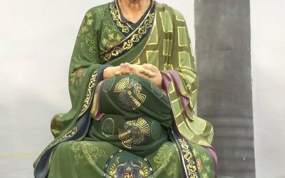 玻璃鋼彩繪戶外景區(qū)寺廟十八羅漢雕塑