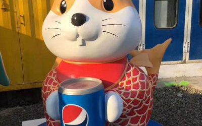 景區(qū)商場(chǎng)卡通創(chuàng)意倉鼠雕塑