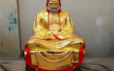 玻璃鋼彩繪景區(qū)寺廟供奉十八羅漢雕塑